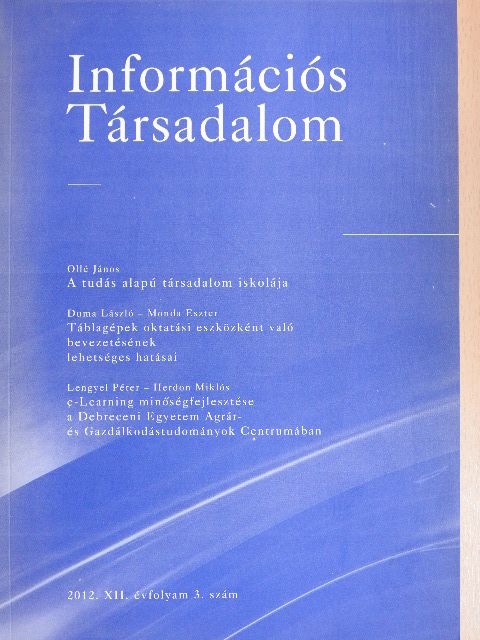 Duma László - Információs Társadalom 2012/3. [antikvár]