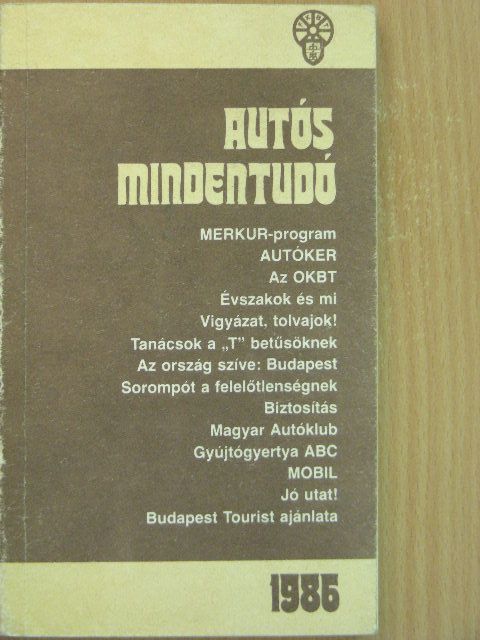Csúri István - Autós mindentudó 1986 [antikvár]