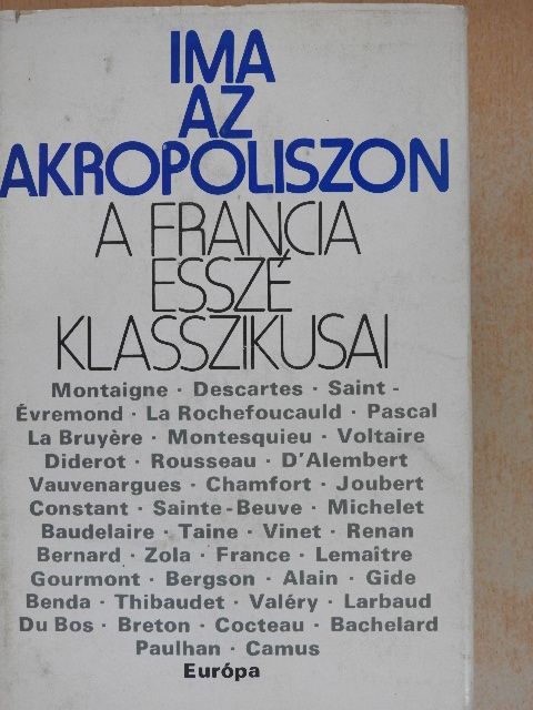Albert Camus - Ima az Akropoliszon [antikvár]