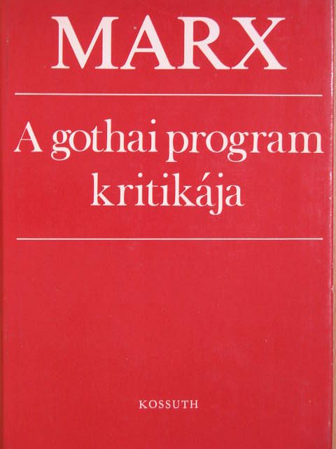 Engels - A gothai program kritikája [antikvár]