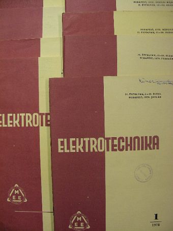 Dr. Magyar Péter - Elektrotechnika 1978. (nem teljes évfolyam) [antikvár]