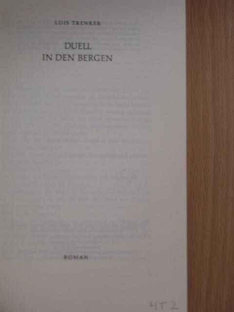 Luis Trenker - Duell in den Bergen [antikvár]