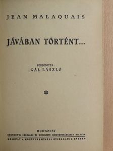 Jean Malaquais - Jávában történt... [antikvár]