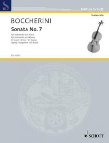 BOCCHERINI, LUIGI - SONATA NO.7 B- DUR - FOR VIOLONCELLO AND PIANO