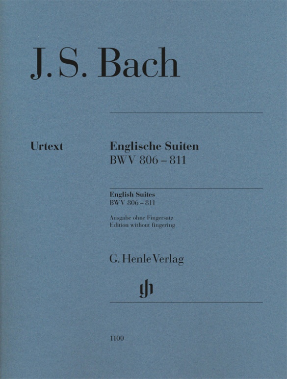 J. S. Bach - ENGLISCHE SUITEN BWV 806-811 FÜR KLAVIER URTEXT (RUDOLF STEGLICH)
