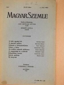 Biró Sándor - Magyar Szemle 1942. november [antikvár]