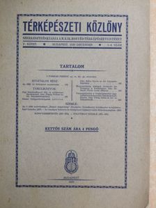 Almagió Róbert - Térképészeti Közlöny 1939. december [antikvár]