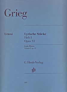 GRIEG - LYRISCHE STÜCKE HEFT I OP.12 FÜR KLAVIER URTEXT (EINAR STEEN-NÖKLEBERG & ERNST GÜNTER HEINEMANN)