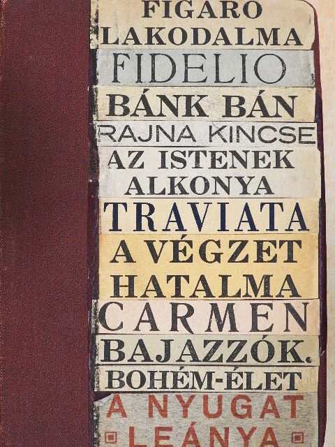 Bizet György - Figaro lakodalma/Fidelio/Bánk bán/A Rajna kincse/Az istenek alkonya/Traviata/A végzet hatalma/Carmen/Bajazzók/Bohém-élet/A nyugat leánya [antikvár]
