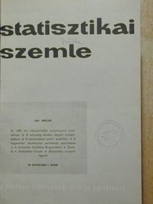 Deáky Györgyné - Statisztikai Szemle 1981. (nem teljes évfolyam) [antikvár]