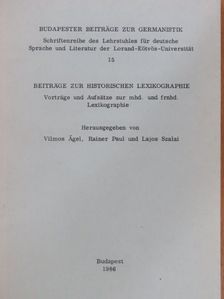 Karl Mollay - Beiträge zur Historischen Lexikographie [antikvár]