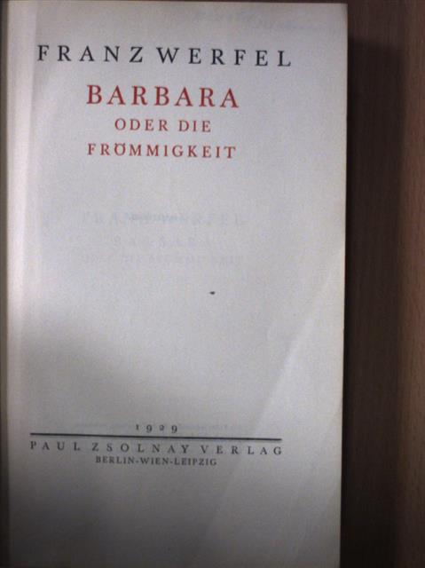Franz Werfel - Barbara [antikvár]