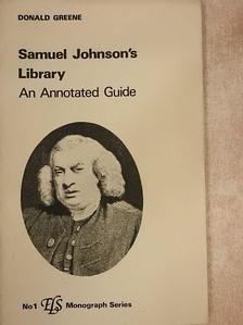 Donald Greene - Samuel Johnson's Library [antikvár]