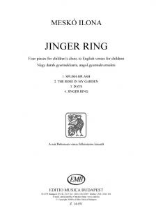 MESKÓ ILONA - JINGER RING, NÉGY DARAB GYERMEKKARRA, ANGOL GYERMEKVERSEKRE (ANGOL NYELVEN)
