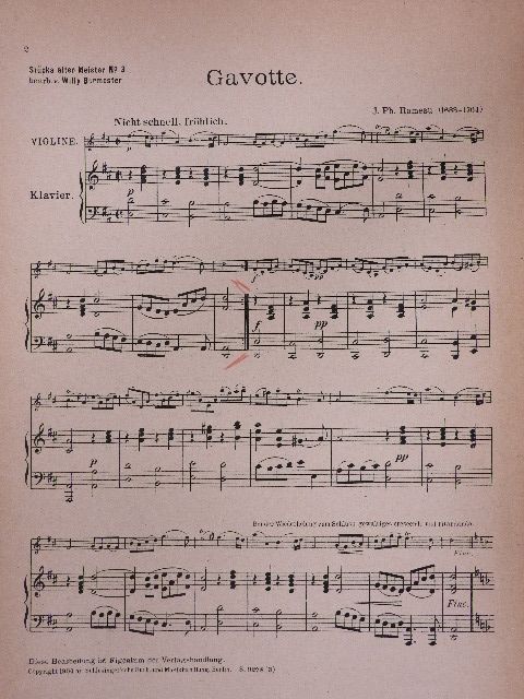 J. Ph. Rameau - Gavotte [antikvár]