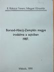 Borsod-Abaúj-Zemplén megye irodalma a sajtóban 1987. [antikvár]