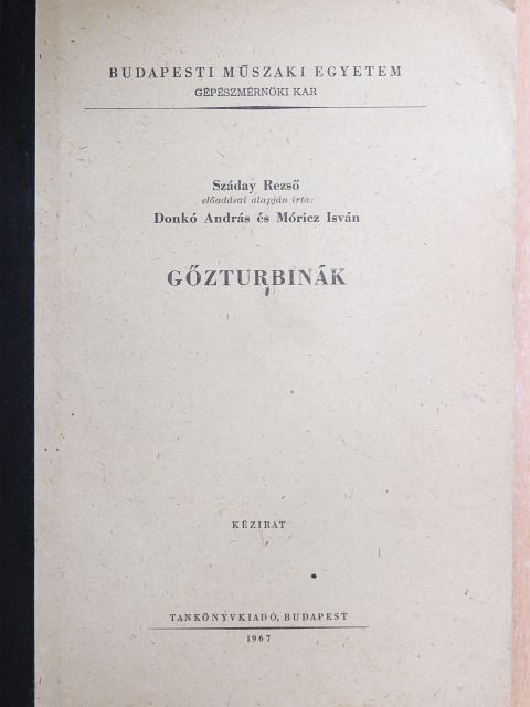 Donkó András - Gőzturbinák [antikvár]