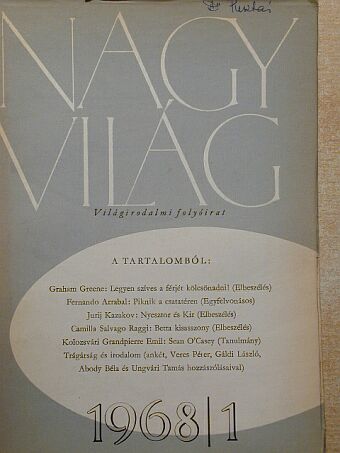 Bernáth Aurél - Nagyvilág 1968. január [antikvár]