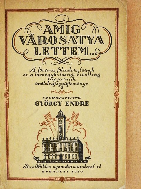Dr. Bagyó János - Amíg városatya lettem... [antikvár]