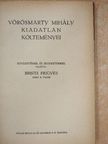 Vörösmarty Mihály - Vörösmarty Mihály kiadatlan költeményei [antikvár]