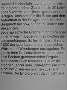 Klaus Günther - Taschenlehrbuch Russisch [antikvár]