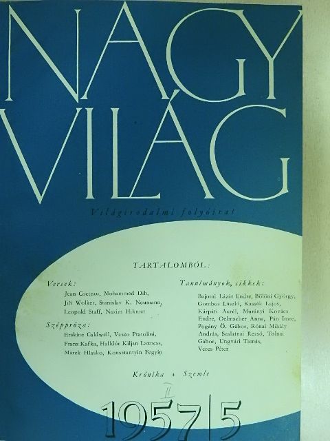 Bajomi Lázár Endre - Nagyvilág 1957. augusztus-december [antikvár]