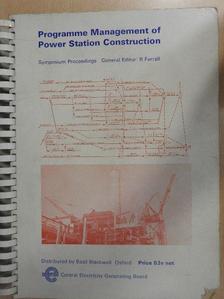 Programme Management of Power Station Construction [antikvár]