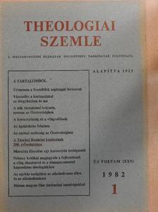Békési Andor - Theologiai Szemle 1982/1. [antikvár]