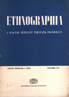 Hofer Tamás - Ethnographia 1975/4 [antikvár]