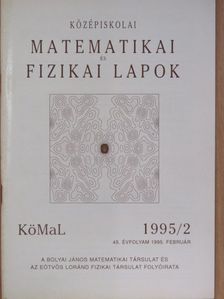 Honyek Gyula - Középiskolai matematikai és fizikai lapok 1995. február [antikvár]