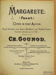 Ch. Gounod - Margarete (Faust) [antikvár]