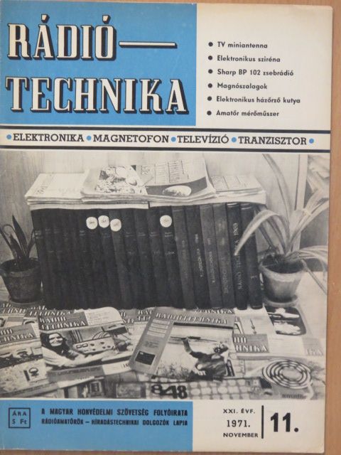 Rádiótechnika 1971. november [antikvár]