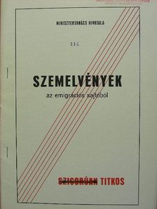 Szemelvények az emigrációs sajtóból 1989. március 24. [antikvár]