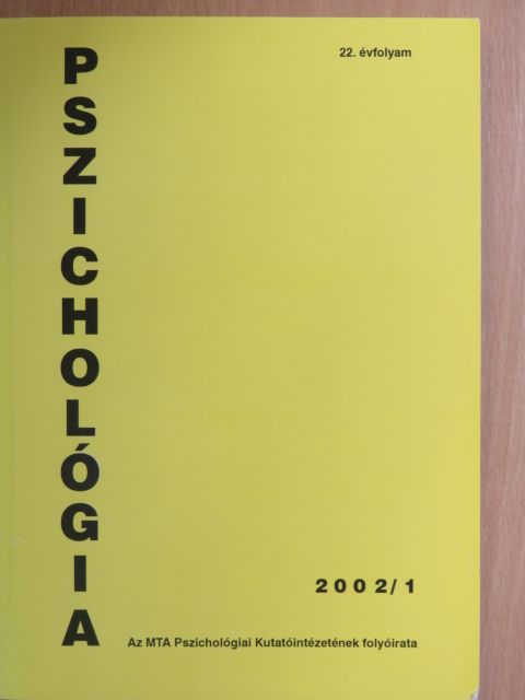 Dúll Andrea - Pszichológia 2002/1-4. [antikvár]