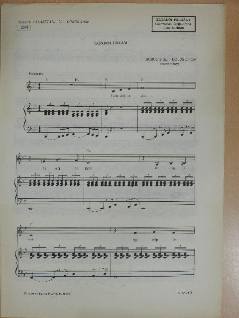 Dobos Attila - Gondolj reám [antikvár]