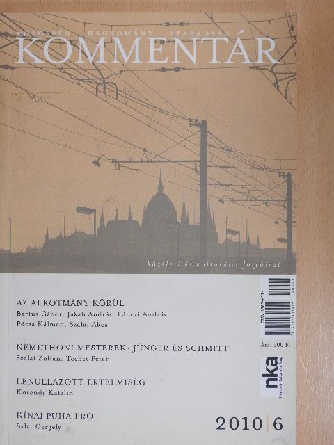 Balázs Zoltán - Kommentár 2010/6. [antikvár]