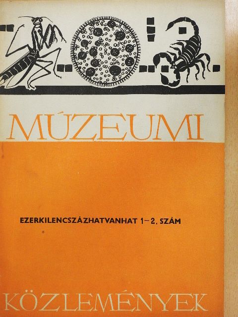 Bálint Alajos - Múzeumi közlemények 1966/1-2. [antikvár]