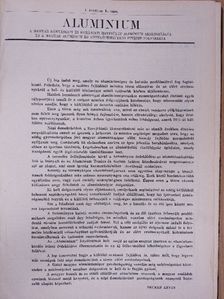 Buray Zoltán - Aluminium 1949. január-december/1950. (nem teljes évfolyam) [antikvár]