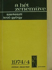 A. Schoenberg - A Hét Zeneműve 1974/4. [antikvár]