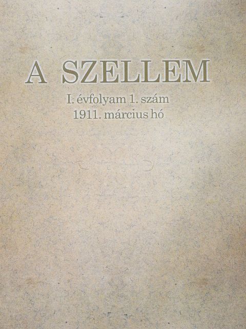Chesterton - A Szellem 1911/1. [antikvár]