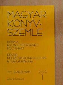 Fehér Katalin - Magyar Könyvszemle 2006/1.  [antikvár]