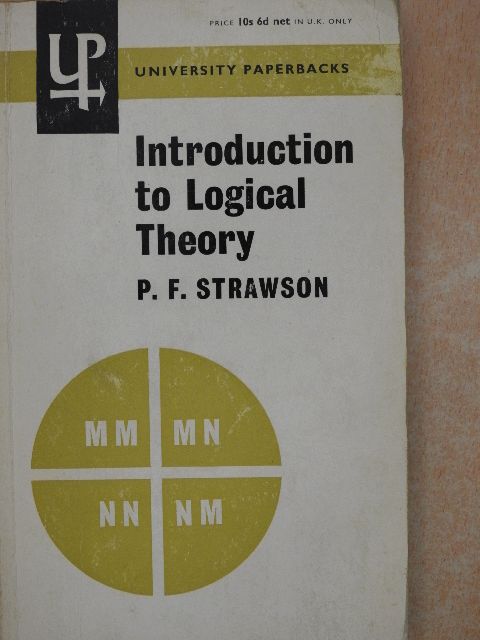 P. F. Strawson - Introduction to Logical Theory [antikvár]