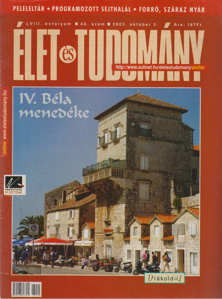 HERCZEG JÁNOS - Élet és Tudomány 2003/40. [antikvár]
