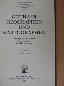 F. Köhler - Gothaer Geographen und Kartographen [antikvár]