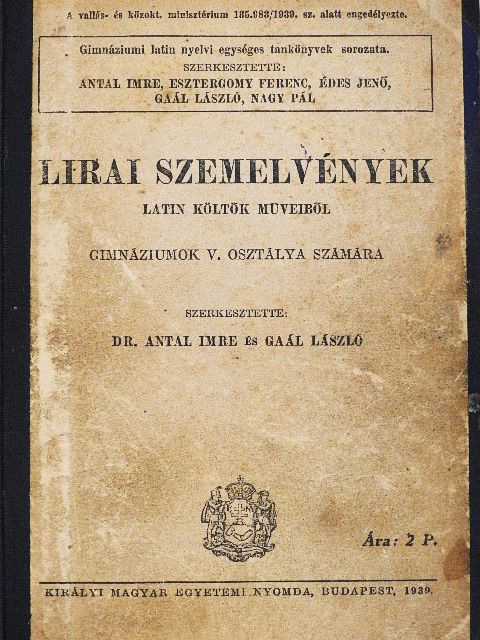 Albius Tibullus - Lirai szemelvények [antikvár]
