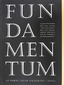Bencze Mátyás - Fundamentum 2007/3. [antikvár]