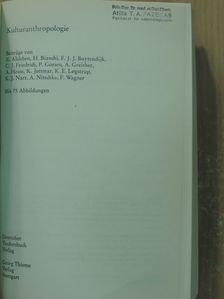 A. Heuss - Kulturanthropologie [antikvár]