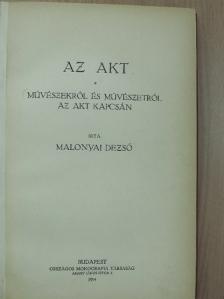 Malonyai Dezső - Az akt [antikvár]