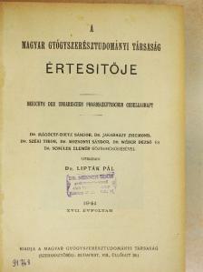 Dr. Doby Géza - A Magyar Gyógyszerésztudományi Társaság Értesitője 1941. (nem teljes évfolyam) [antikvár]