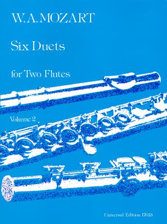 MOZART, W,A, - SIX DUETS FOR TWO FLUTES VOLUME 2 EDITED BY FRANS VESTER